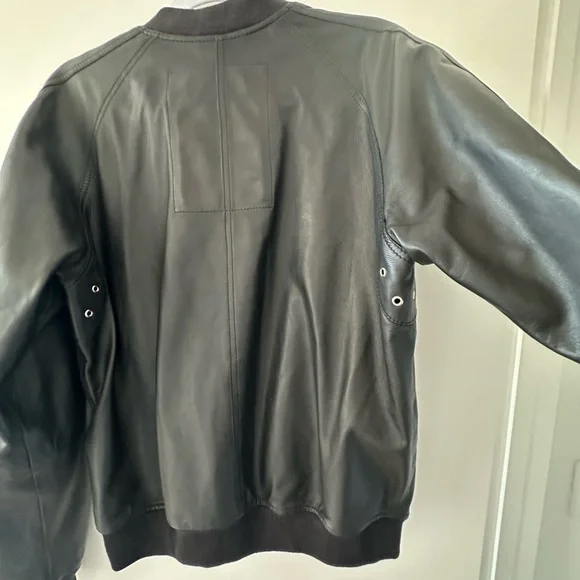 Kiwami DIESELBlack Leather Jacket Lamb - Size L Used, Stylish Design